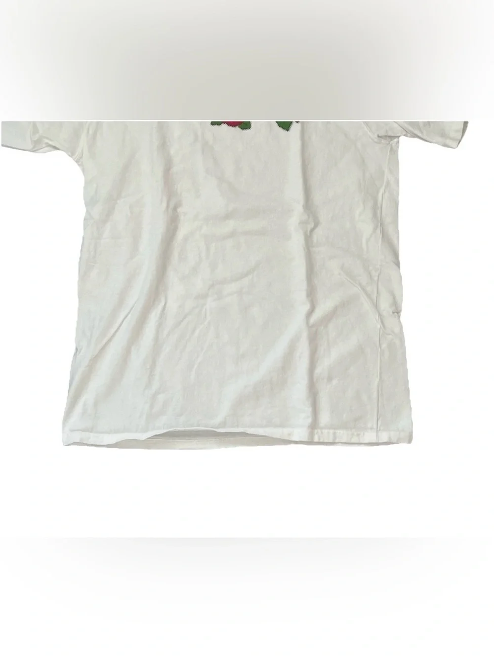 Champion Thorn Rose Graphic T Shirt Mens Size Large White Red Tee Y2K Vintage - Picture 3 of 11